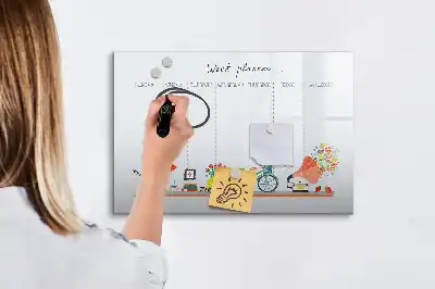Veckoplanerare magnetisk rittavla