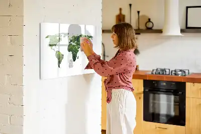Eko-världskarta magnetisk tavla med penna