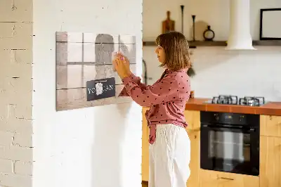 Magnetisk tavla med penna med texten Du klarar det