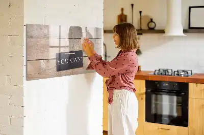 Magnetisk tavla med penna med texten Du klarar det
