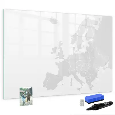 Europakarta magnetisk tavla med penna