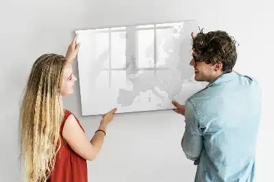 Europakarta magnetisk tavla med penna