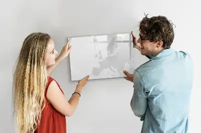 Europakarta magnetisk tavla med penna