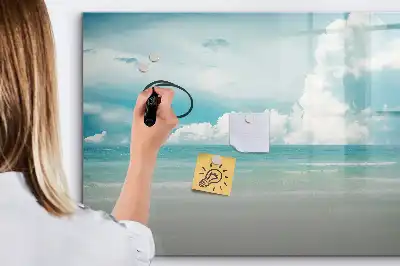 Magnetisk rittavla med motiv av havslandskap