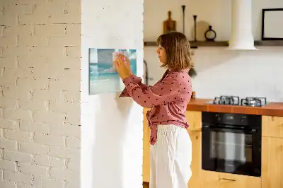 Magnetisk rittavla med motiv av havslandskap