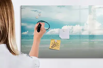 Magnetisk rittavla med motiv av havslandskap