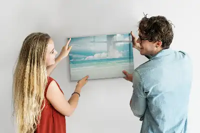 Magnetisk rittavla med motiv av havslandskap