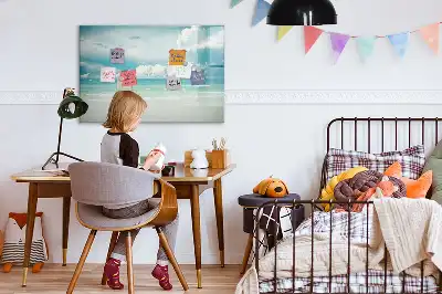 Magnetisk rittavla med motiv av havslandskap