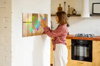 Magnetisk rittavla med regnbågsvärldskarta