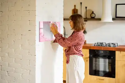 Magnetisk tavla med penna rosabstraktion