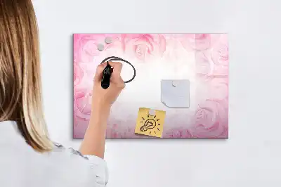 Magnetisk tavla med penna rosabstraktion