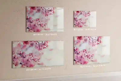 Magnetisk tavla med penna motiv med vårblommor
