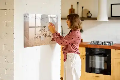 Magnetisk tavla med penna motiv med strandcitat