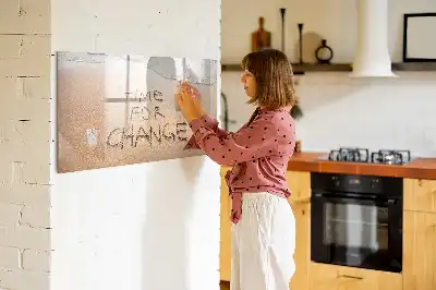 Magnetisk tavla med penna motiv med strandcitat