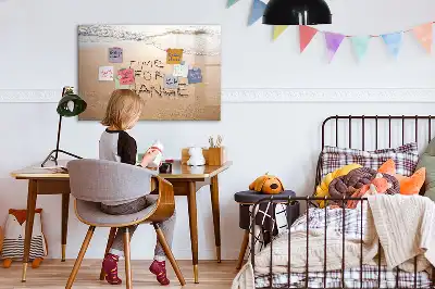 Magnetisk tavla med penna motiv med strandcitat