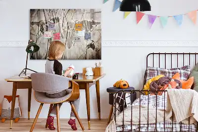 Magnetisk rittavla med världskartamönster