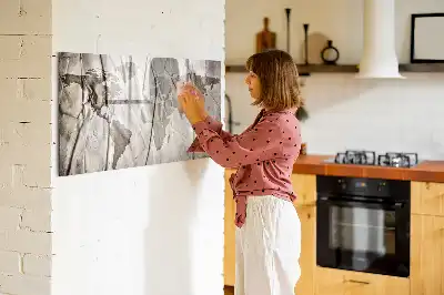 Magnetisk rittavla med världskartamönster