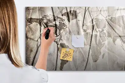 Magnetisk rittavla med världskartamönster