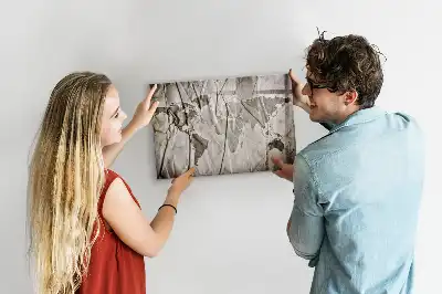 Magnetisk rittavla med världskartamönster