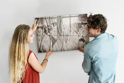 Magnetisk rittavla med världskartamönster