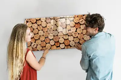 Magnetisk rittavla trävinkorkar