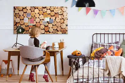 Magnetisk rittavla trävinkorkar