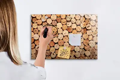 Magnetisk rittavla trävinkorkar