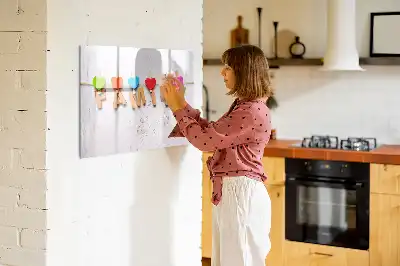 Magnetisk rittavla för familjeanteckningar