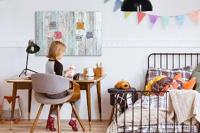Magnetisk rittavla i pastellfärgat trä