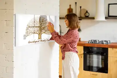 Magnetisk rittavla i form av ett gammalt släktträd