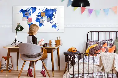 Magnetisk rittavla med motiv av kosmisk världskarta