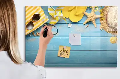 Magnetisk tavla med penna strandtillbehör