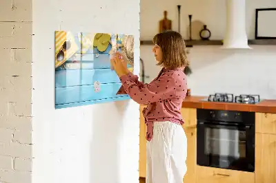 Magnetisk tavla med penna strandtillbehör