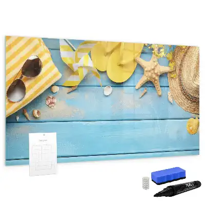 Magnetisk tavla med penna strandtillbehör