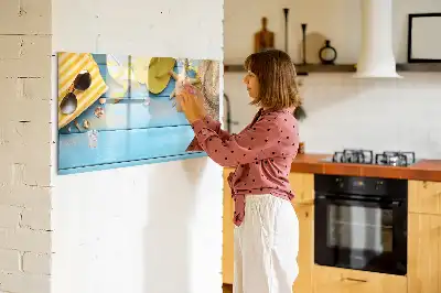 Magnetisk tavla med penna strandtillbehör