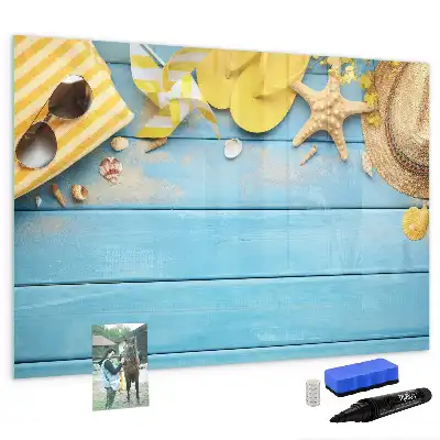 Magnetisk tavla med penna strandtillbehör