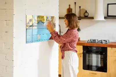 Magnetisk tavla med penna strandtillbehör