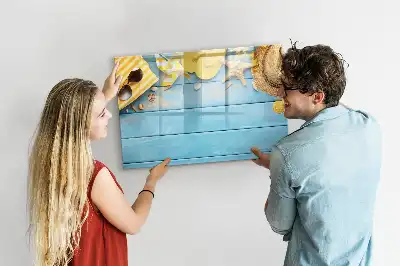 Magnetisk tavla med penna strandtillbehör