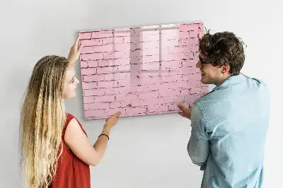 Magnetisk rittavla med tegelväggsmönster