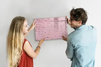 Magnetisk rittavla med tegelväggsmönster