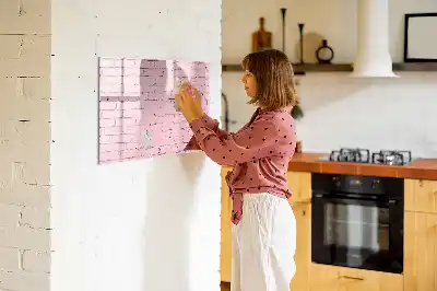 Magnetisk rittavla med tegelväggsmönster