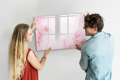 Magnetisk rittavla med blommotiv