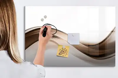 Magnetisk tavla med penna linjeabstraktion