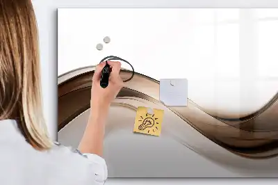 Magnetisk tavla med penna linjeabstraktion