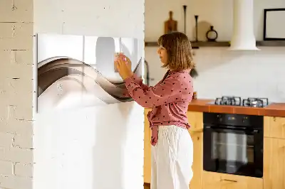 Magnetisk tavla med penna linjeabstraktion
