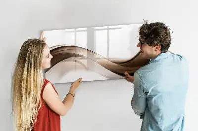 Magnetisk tavla med penna linjeabstraktion