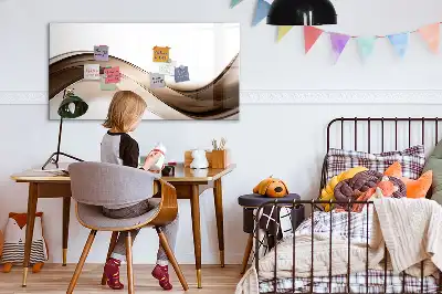 Magnetisk tavla med penna linjeabstraktion