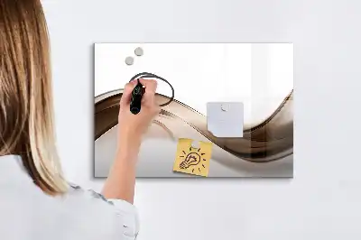 Magnetisk tavla med penna linjeabstraktion
