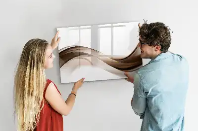 Magnetisk tavla med penna linjeabstraktion