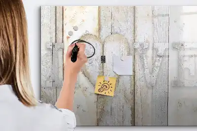 Magnetisk rittavla med kärlekstext